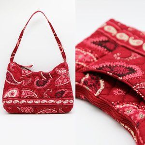 Vera Bradley Mesa Red Paisley Bandana Molly Small Shoulder Bag Western Boho Cute